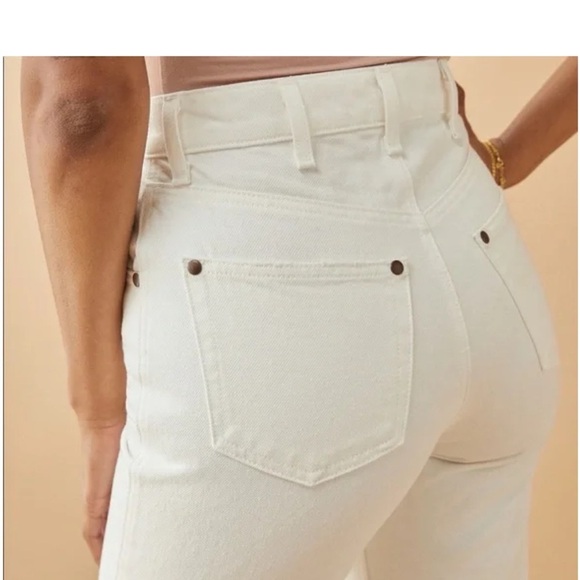 Reformation Cowboy High Rise Straight Jean white 26 - Picture 1 of 9